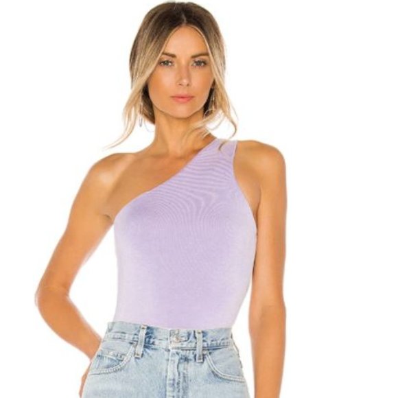 superdown Tops - superdown - Devonne One Shoulder Bodysuit